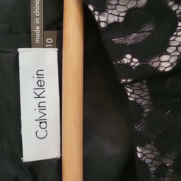 Calvin Klein Black Lace Cocktail Dress - Picture 2 of 7
